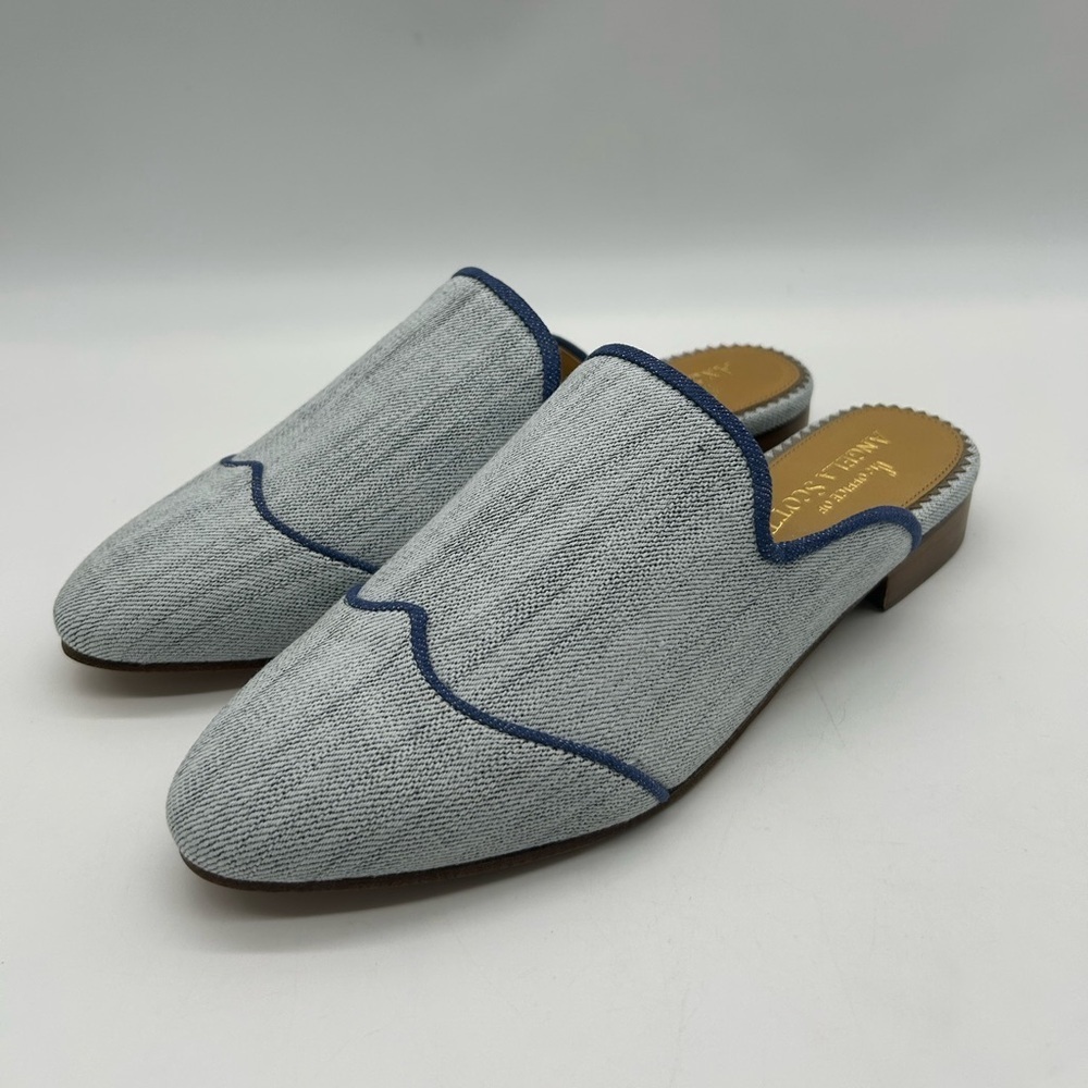 The Office of Angela Scott Miss Adelaide Denim Women’s Mules EU 41 US 11 NIB - Picture 5 of 12